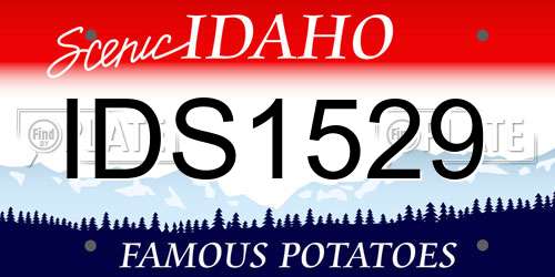 IDS1529 Idaho License Plate