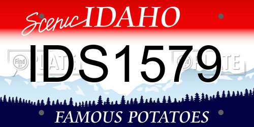 IDS1579 Idaho License Plate