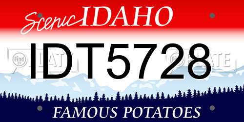 IDT5728 Idaho License Plate