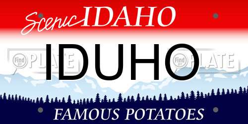 IDUHO Idaho License Plate
