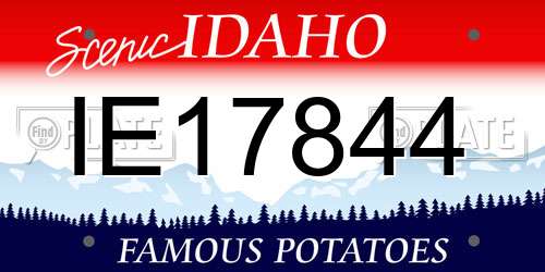IE17844 Idaho License Plate