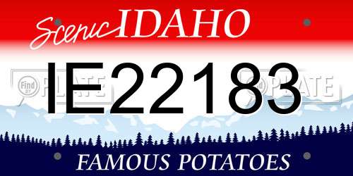 IE22183 Idaho License Plate