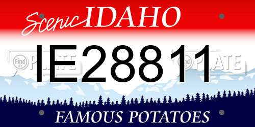 IE28811 Idaho License Plate