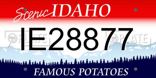 IE28877 Idaho License Plate