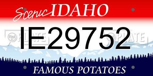 IE29752 Idaho License Plate