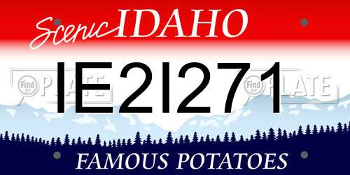 IE2I271 Idaho License Plate