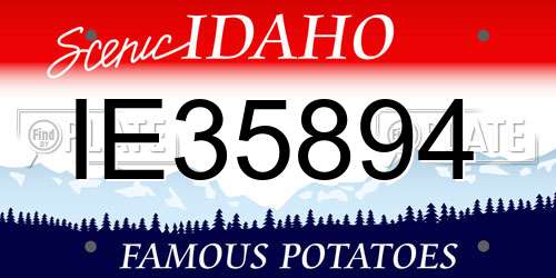 IE35894 Idaho License Plate