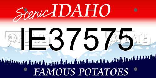 IE37575 Idaho License Plate