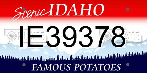 IE39378 Idaho License Plate
