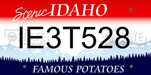 IE3T528 Idaho License Plate