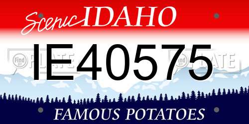 IE40575 Idaho License Plate