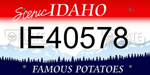 IE40578 Idaho License Plate
