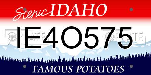 IE4O575 Idaho License Plate