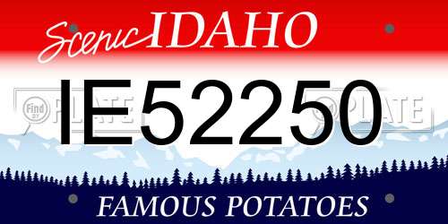 IE52250 Idaho License Plate