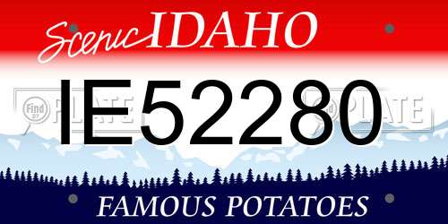 IE52280 Idaho License Plate