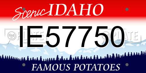 IE57750 Idaho License Plate