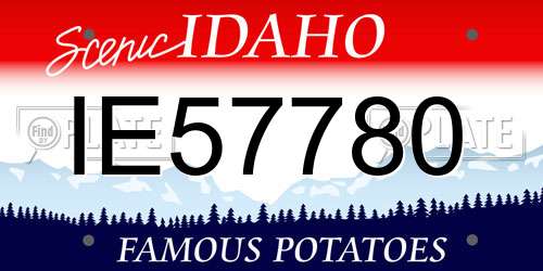 IE57780 Idaho License Plate