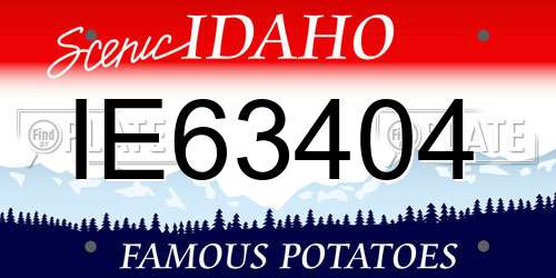 IE63404 Idaho License Plate