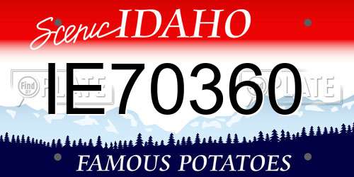 IE70360 Idaho License Plate