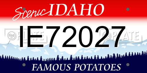 IE72027 Idaho License Plate