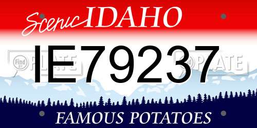 IE79237 Idaho License Plate