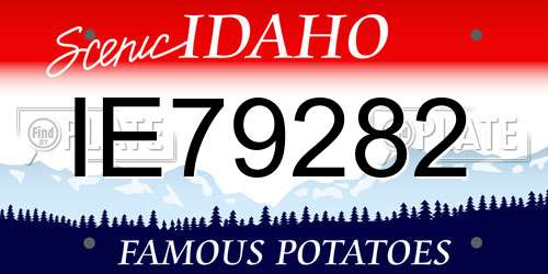 IE79282 Idaho License Plate