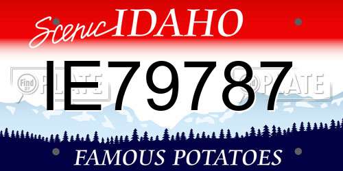 IE79787 Idaho License Plate