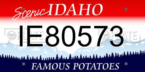 IE80573 Idaho License Plate