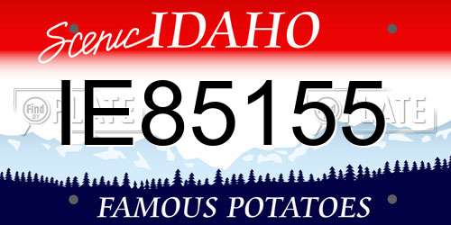 IE85155 Idaho License Plate