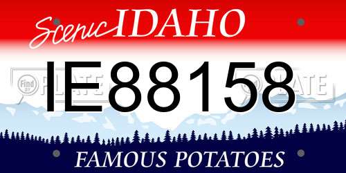 IE88158 Idaho License Plate