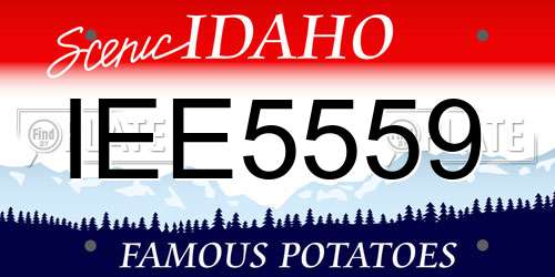IEE5559 Idaho License Plate