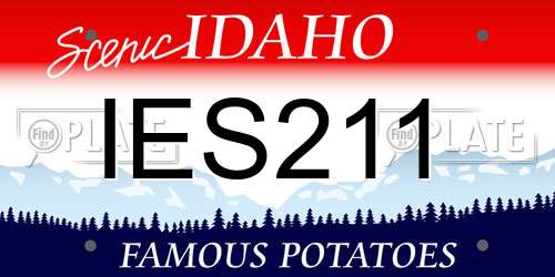 IES211 Idaho License Plate