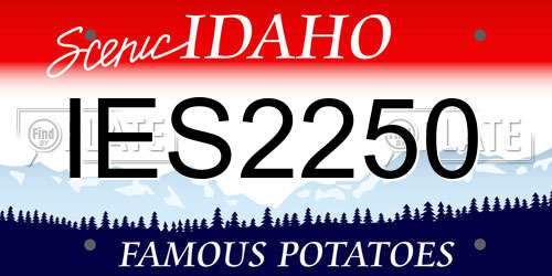 IES2250 Idaho License Plate
