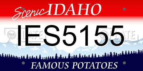 IES5155 Idaho License Plate
