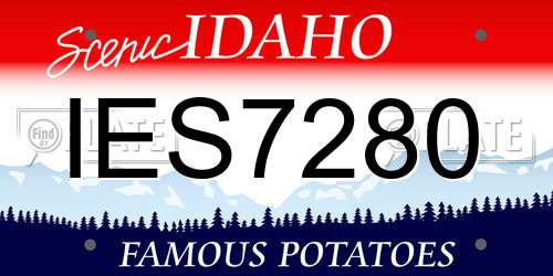 IES7280 Idaho License Plate