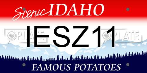 IESZ11 Idaho License Plate