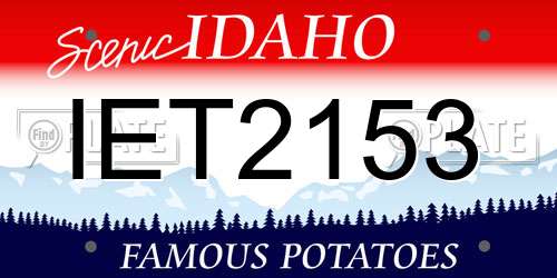 IET2153 Idaho License Plate