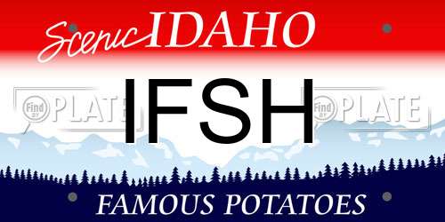 IFSH Idaho License Plate