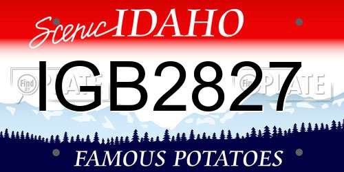 IGB2827 Idaho License Plate