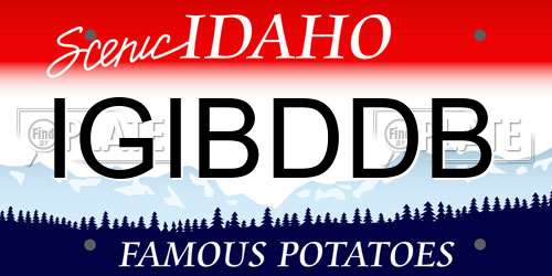 IGIBDDB Idaho License Plate