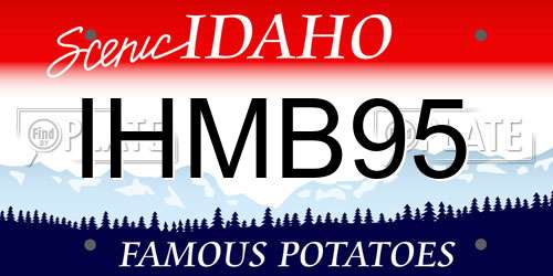 IHMB95 Idaho License Plate