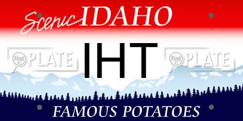 IHT Idaho License Plate