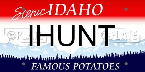 IHUNT Idaho License Plate