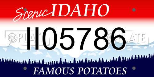 II05786 Idaho License Plate
