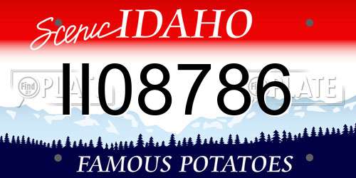 II08786 Idaho License Plate