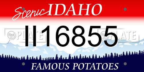 II16855 Idaho License Plate