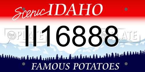 II16888 Idaho License Plate