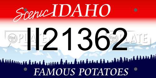 II21362 Idaho License Plate
