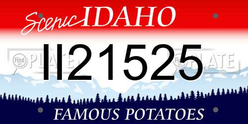 II21525 Idaho License Plate