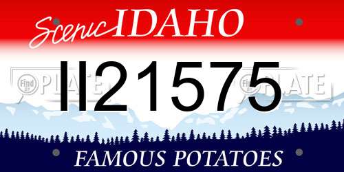 II21575 Idaho License Plate